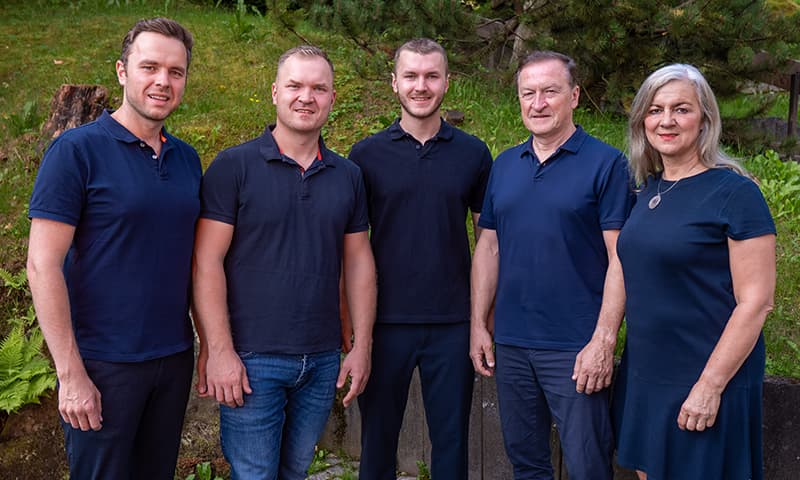 Die Familie Kessner mit (von links) Marcus Keßner, Lukas Keßner, Elias Keßner, Reinhart Keßner und Heike Keßner